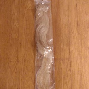 Blonde real human hair beautiful extensions used only once on my wedding